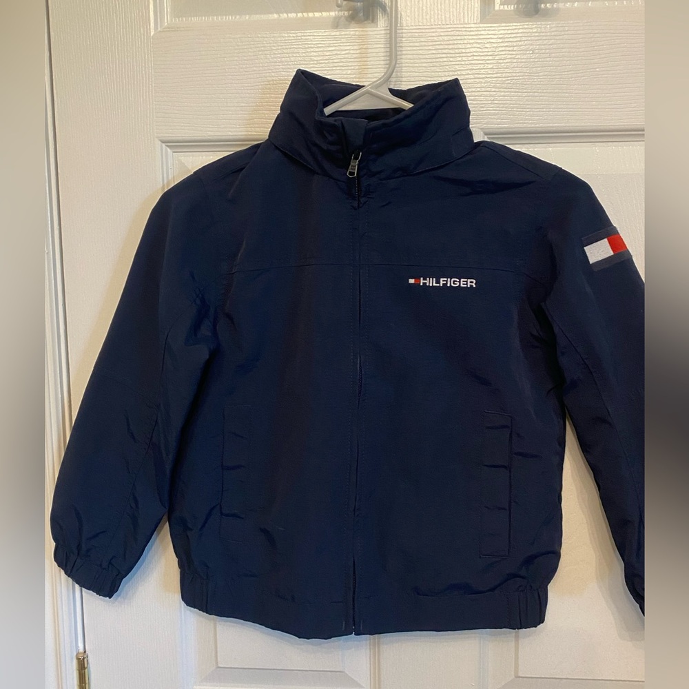 Tommy Hilfiger Navy Blue Boy's YACHTING Fall Spring Jacket Coat Size XS 4 5